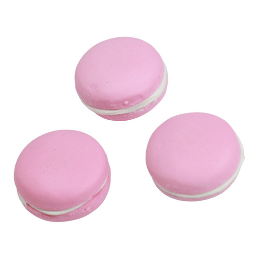Realistic Faux Pink Macarons