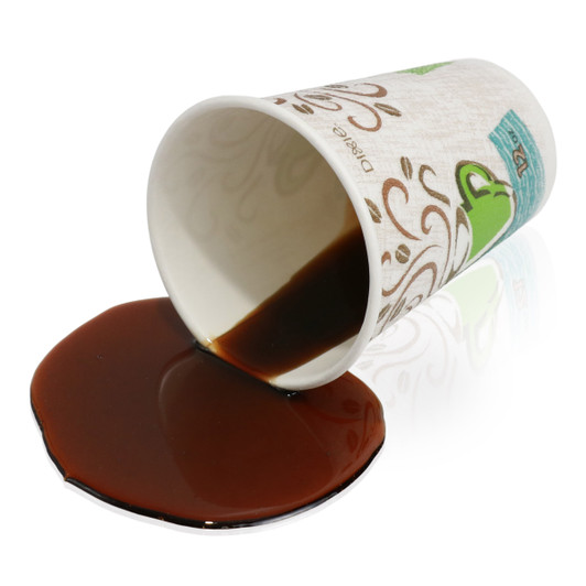 Fake Black Coffee Spill White Mug - Great Gift for Coffee Lovers - Joke  Spill