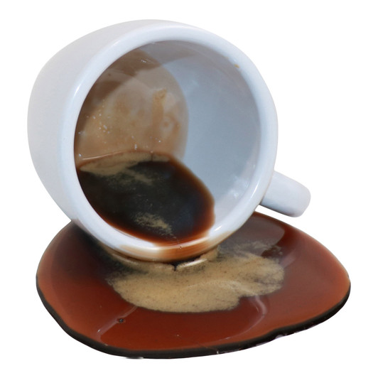 Fake Espresso Coffee Spill