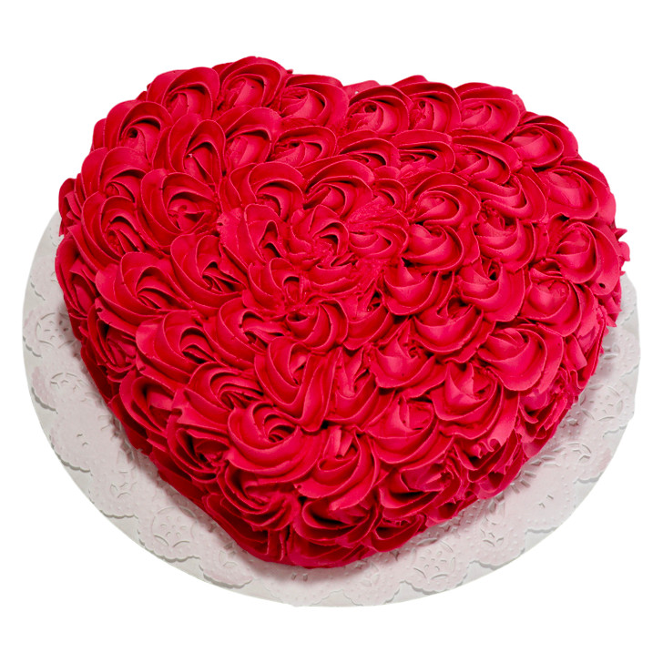 Valentine Red Heart Cake Half kg. Buy Valentine Red Heart Cake online -  WarmOven