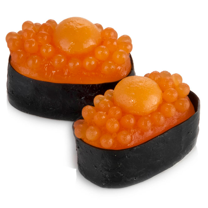 Deluxe Salmon Roe With Raw Quail Egg (masago Uzura) Sushi - (Pack of 2)