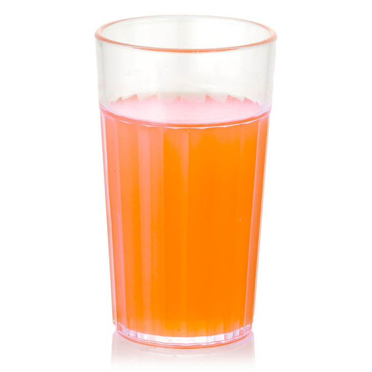 Fake Acrylic Orange Juice Glass