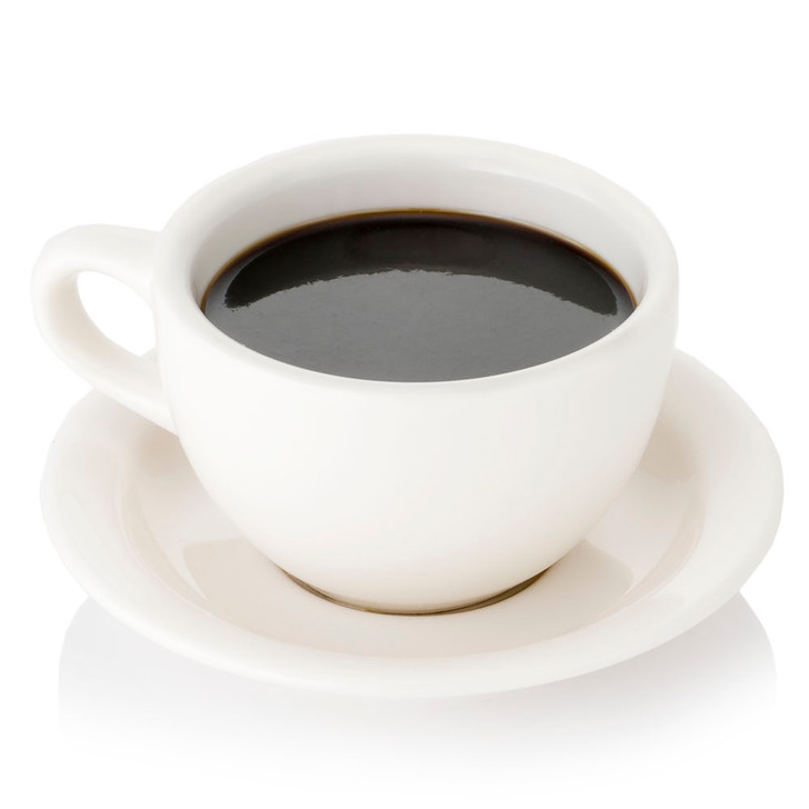 Fake Coffee - Black In Cup With Saucer
