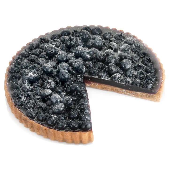Fake Blueberry Tart Large with Slice Out