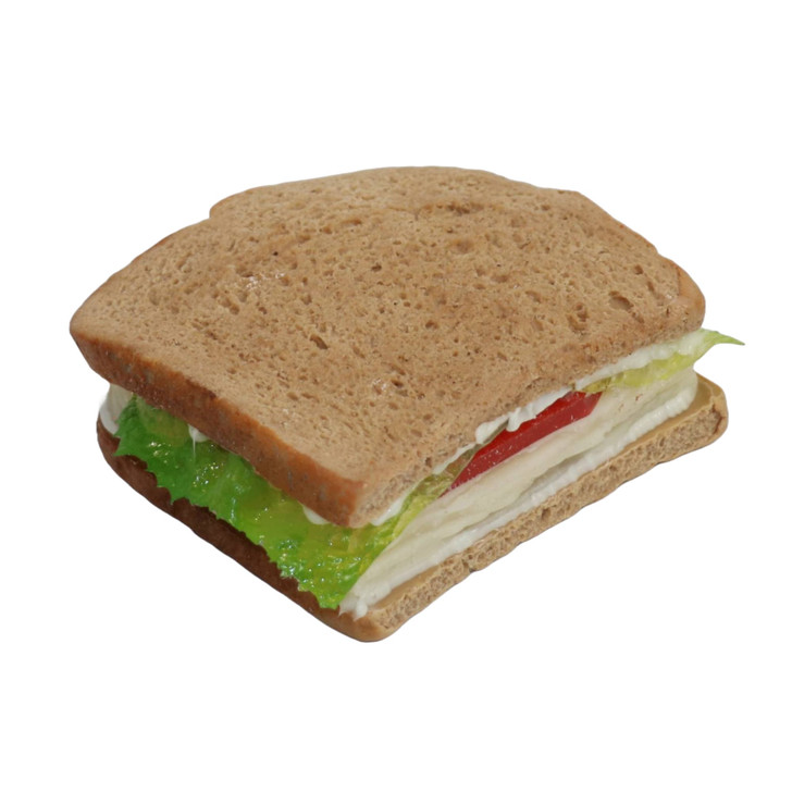 Fake Half Turkey Sandwich on Wheat Bread