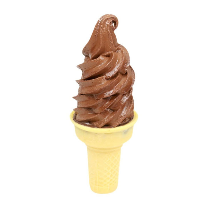 Tall Chocolate Swirl Ice Cream Cone