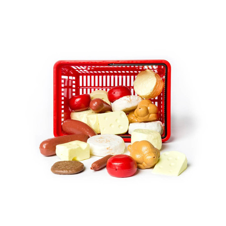 SHOPPING BASKET SMALL MEAT and CHEESE ASST. 27 pieces