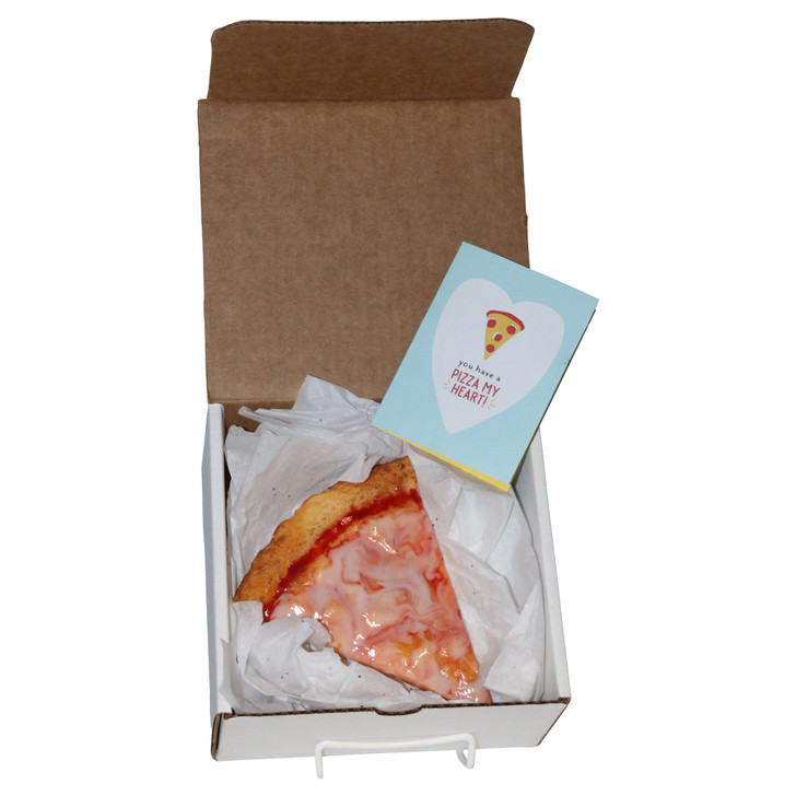 Fake Pizza Slice Gift Box Card Inside