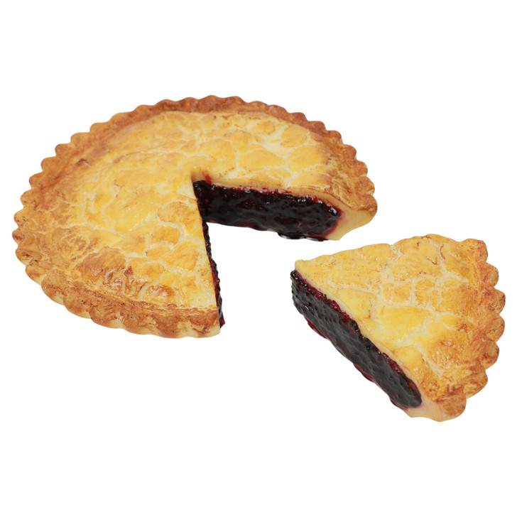 Fake Blueberry Pie with Slice
