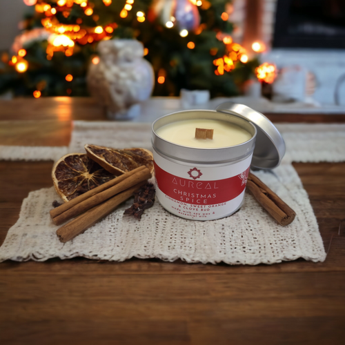 Christmas Tin Candle