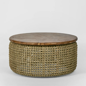 Naves Coffee Table with teak top large Naves Coffee Table with teak top large