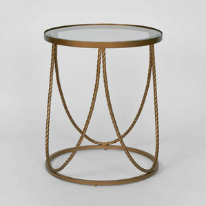 Palais Round Side Table Gold Palais Round Side Table Gold