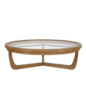Iris Round Tri-Leg Coffee Table With Glass Top 100Cm Iris Round Tri-Leg Coffee Table With Glass Top 100Cm