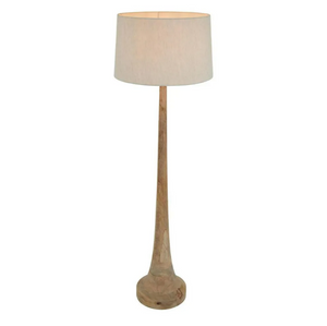 Lancia Large - Light Natural - Turned Wood Slender Floor Lamp Lancia Large - Light Natural - Turned Wood Slender Floor Lamp