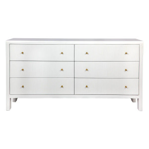 Ariana 6 Drawer Chest - White Ariana 6 Drawer Chest - White