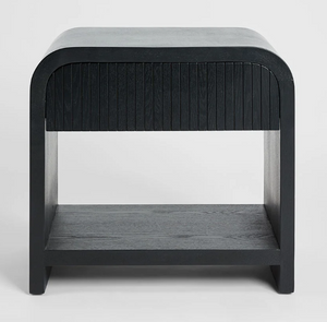 Marcel Bedside 1 Drawer Black
