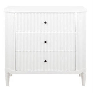 Arielle 3 Drawer Chest - White Arielle 3 Drawer Chest - White