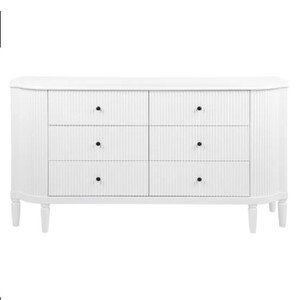 Arielle 6 Drawer Chest - White Arielle 6 Drawer Chest - White