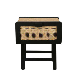 Zoe Bedside Table - Black