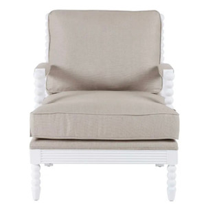 Elizabeth Bobbin Hamptons Armchair White Elizabeth Bobbin Hamptons Armchair White