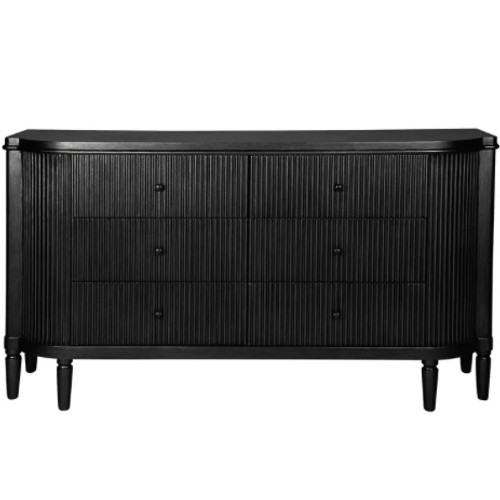 Arielle 6 Drawer Chest - Black