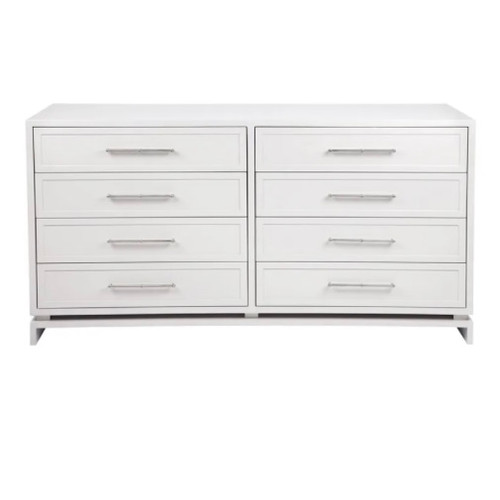 Pearl 8 Drawer Chest - White