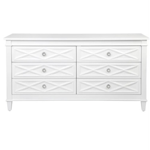 Plantation 6 Drawer Chest - White