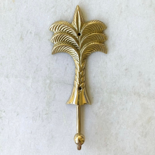 Palm Tree Brass Hook