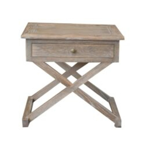 Levi Side Table Weathered Oak