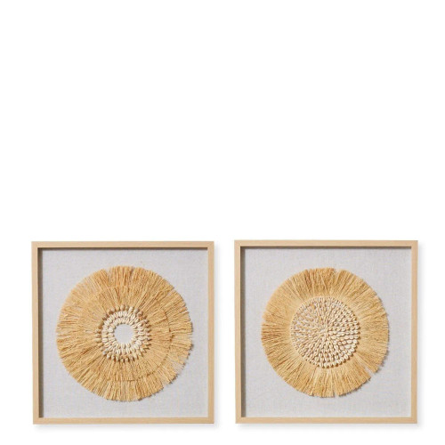 Diego Shell Wall Art Set of 2