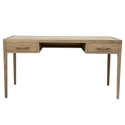 French Contemporary Desk Weathered Oak