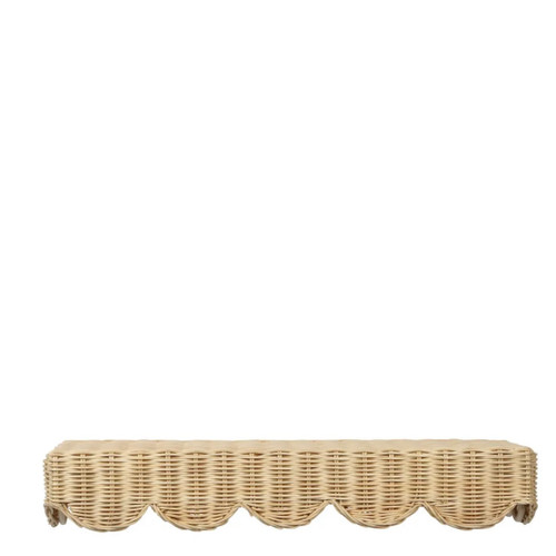 Belle Rattan Wall Shelf, 60cm, Natural