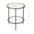 Palladium Brass Iron & Glass Side Table Palladium Brass Iron & Glass Side Table
