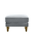 Bondi Hamptons Ottoman Grey W/White Piping Bondi Hamptons Ottoman Grey W/White Piping