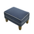 Bondi Hamptons Ottoman Navy W/White Piping Bondi Hamptons Ottoman Navy W/White Piping