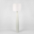 Samson Floor Lamp Base White with Shade White Samson Floor Lamp Base White with Shade White