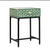 Stella Bone Inlay Bedside Table Green/White Stella Bone Inlay Bedside Table Green/White