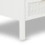 Santorini Bedside Table 3 Drawers White