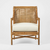 Havana Occasional Chair Rattan Cream Cushion
