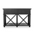 Sorrento Hamptons 130cm 2 Drawer Console Black