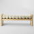 Ava Bench Seat Ivory & Natural