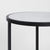 Palladium Black Iron Marble & Glass Side Table Palladium Black Iron Marble & Glass Side Table
