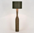 Callum Timber Floor Lamp Base With Black Shade Callum Timber Floor Lamp Base With Black Shade