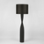 Callum Floor Lamp Base Black with Shade Black Callum Floor Lamp Base Black with Shade Black