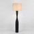 Callum Floor Lamp Base Black with Natural Shade Callum Floor Lamp Base Black with Natural Shade
