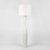 Callum Floor Lamp Base White with Shade White Callum Floor Lamp Base White with Shade White