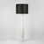 Callum Floor Lamp Base White with Black Shade Callum Floor Lamp Base White with Black Shade