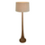 Lancia Large - Dark Natural - Turned Wood Slender Floor Lamp Lancia Large - Dark Natural - Turned Wood Slender Floor Lamp
