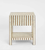 Raya White Shell & Bamboo Bedside Table