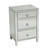 Chanel Mirrored 3 Drawer Bedside